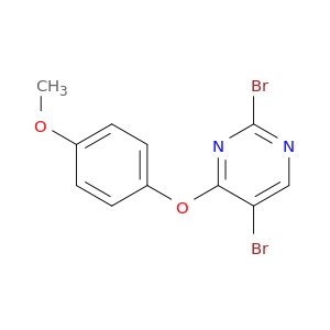 2,5-Dibromo-4-(4-methoxyphenoxy)pyrimidine