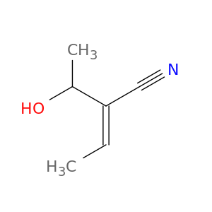 2-Butenenitrile, 2-(1-hydroxyethyl)-, (Z)-