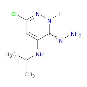 3(2H)-Pyridazinone, 6-chloro-4-[(1-methylethyl)amino]-, hydrazone