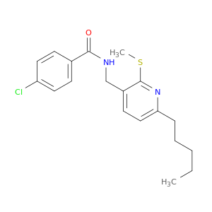 Benzamide, 4-chloro-N-[[2-(methylthio)-6-pentyl-3-pyridinyl]methyl]-