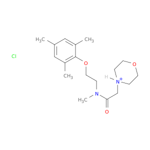 N-METHYL-2-(1-OXA-4-AZONIACYCLOHEX-4-YL)-N-[2-(2,4,6-TRIMETHYLPHENOXY)ETHYL]ACETAMIDE CHLORIDE
