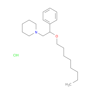 Piperidine,1-[2-(octyloxy)-2-phenylethyl]-, hydrochloride (1:1)