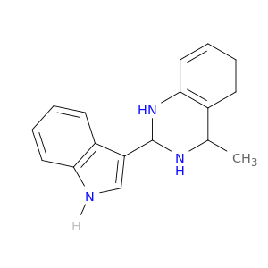 Quinazoline, 1,2,3,4-tetrahydro-2-(1H-indol-3-yl)-4-methyl-
