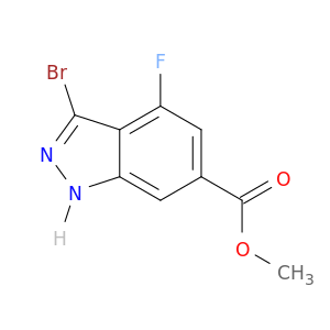 甲基3-溴-4-氟-1H-吲唑-6-羧酸盐