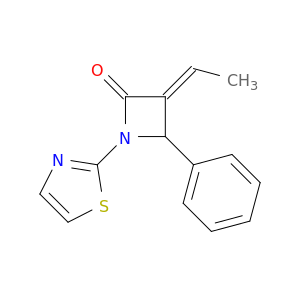 2-Azetidinone, 3-ethylidene-4-phenyl-1-(2-thiazolyl)-, (3E)-