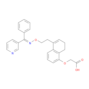 Acetic acid, ((7,8-dihydro-6-methyl-5-(2-(((phenyl-3-pyridinylmethylene)amino)oxy)ethyl)-1-naphthalenyl)oxy)-