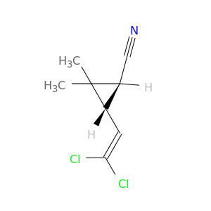 Cyclopropanecarbonitrile, 3-(2,2-dichloroethenyl)-2,2-dimethyl-, trans-