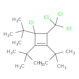 Cyclobutene, 3-chloro-1,2,3-tris(1,1-dimethylethyl)-4-(trichloromethyl)-