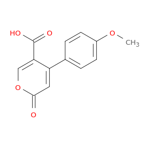2H-Pyran-5-carboxylic acid, 4-(4-methoxyphenyl)-2-oxo-