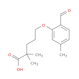 Pentanoic acid, 5-(2-formyl-5-methylphenoxy)-2,2-dimethyl-