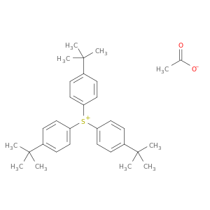 Sulfonium, tris[4-(1,1-dimethylethyl)phenyl]-, acetate