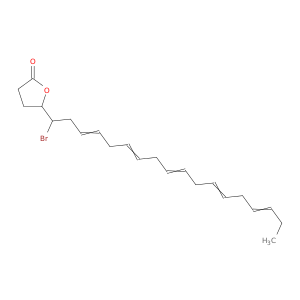 2(3H)-Furanone, 5-(1-bromo-3,6,9,12,15-octadecapentaenyl)dihydro-