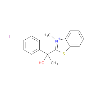 Benzothiazolium, 2-(1-hydroxy-1-phenylethyl)-3-methyl-, iodide