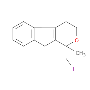 Indeno[2,1-c]pyran, 1,3,4,9-tetrahydro-1-(iodomethyl)-1-methyl-