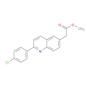 6-Quinolineacetic acid, 2-(4-chlorophenyl)-, methyl ester