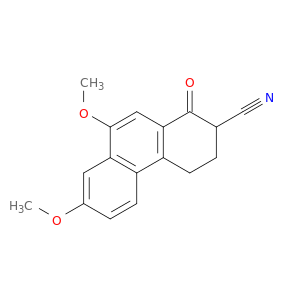 2-Phenanthrenecarbonitrile, 1,2,3,4-tetrahydro-7,9-dimethoxy-1-oxo-