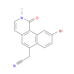 Benz[h]isoquinoline-6-acetonitrile, 9-bromo-1,2-dihydro-1-oxo-