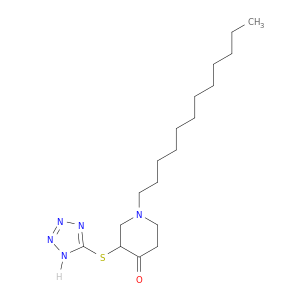 4-Piperidinone, 1-dodecyl-3-(1H-tetrazol-5-ylthio)-