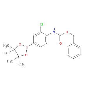 Benzyl (2-chloro-4-(4,4,5,5-tetramethyl-1,3,2-dioxaborolan-2-yl)phenyl)carbamate