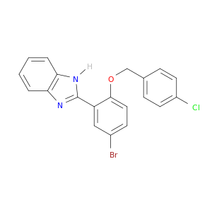 1H-Benzimidazole, 2-[5-bromo-2-[(4-chlorophenyl)methoxy]phenyl]-