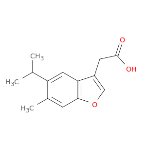 2-[6-Methyl-5-(propan-2-yl)-1-benzofuran-3-yl]acetic acid