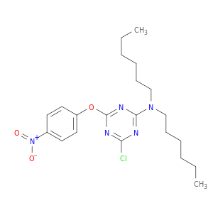 1,3,5-Triazin-2-amine, 4-chloro-N,N-dihexyl-6-(4-nitrophenoxy)-