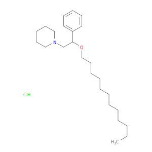 Piperidine,1-[2-(dodecyloxy)-2-phenylethyl]-, hydrochloride (1:1)