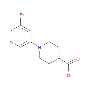1-(5-Bromopyridin-3-yl)piperidine-4-carboxylic acid