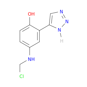 Phenol, 4-[(chloromethyl)amino]-2-(1H-1,2,3-triazol-4-yl)-