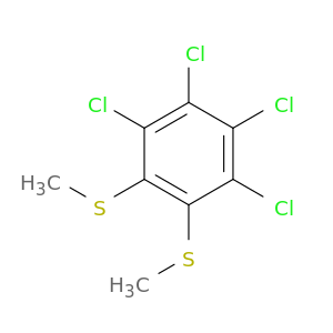 Benzene,tetrachlorobis(methylthio)- (9CI)