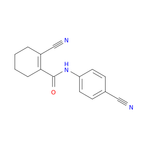 1-Cyclohexene-1-carboxamide, 2-cyano-N-(4-cyanophenyl)-