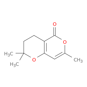 2H,5H-Pyrano[4,3-b]pyran-5-one, 3,4-dihydro-2,2,7-trimethyl-