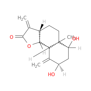 Naphtho[1,2-b]furan-2(3H)-one,decahydro-6,8-dihydroxy-5a-methyl-3,9-bis(methylene)-, (3aS,5aR,6S,8R,9aS,9bS)-
