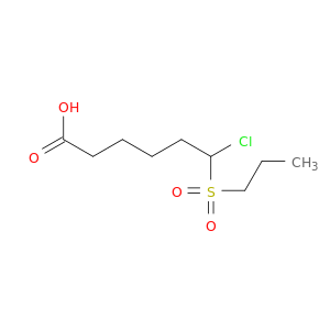 Hexanoic acid, 6-chloro-6-(propylsulfonyl)-