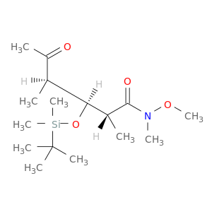 Hexanamide,3-[[(1,1-dimethylethyl)dimethylsilyl]oxy]-N-methoxy-N,2,4-trimethyl-5-oxo-, (2R,3S,4R)-