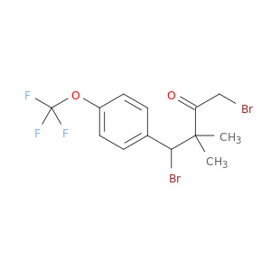 2-Butanone, 1,4-dibromo-3,3-dimethyl-4-[4-(trifluoromethoxy)phenyl]-