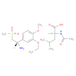 (S)-1-(3-乙氧基-4-甲氧基苯基)-2-(甲磺酰基)乙胺 N-乙酰基-L-亮氨酸盐