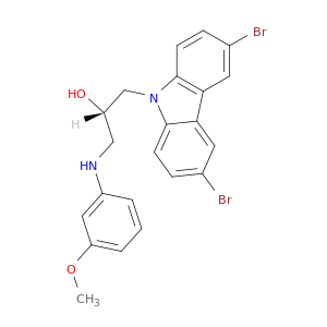 (S)-1-(3,6-二溴-9H-咔唑-9-基)-3-((3-甲氧基苯基)氨基)丙烷-2-醇
