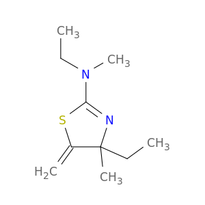 2-Thiazolamine, N,4-diethyl-4,5-dihydro-N,4-dimethyl-5-methylene-