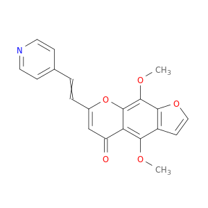 4,9-dimethoxy-7-[2-(pyridin-4-yl)ethenyl]-5h-furo[3,2-g]chromen-5-one