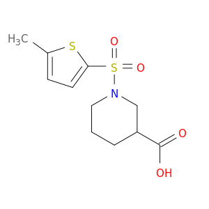 1-[(5-Methylthiophen-2-yl)sulfonyl]piperidine-3-carboxylic Acid