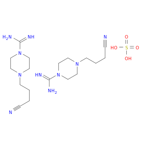 1-Piperazinecarboximidamide, 4-(3-cyanopropyl)-, sulfate (2:1)