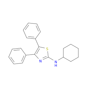 2-Thiazolamine, N-cyclohexyl-4,5-diphenyl-