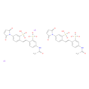 Sodium 5-acetamido-2-(4-(2,5-dioxo-2,5-dihydro-1H-pyrrol-1-yl)-2-sulfonatostyryl)benzenesulfonate