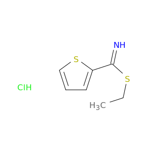 2-Thiophenecarboximidothioic acid, ethyl ester, hydrochloride