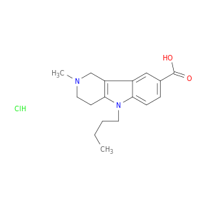 5-butyl-2-methyl-2,3,4,5-tetrahydro-1h-pyrido[4,3-b]indole-8-carboxylic acid hydrochloride(1:1)