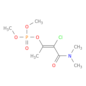 Phosphoric acid,(1Z)-2-chloro-3-(dimethylamino)-1-methyl-3-oxo-1-propen-1-yl dimethyl ester