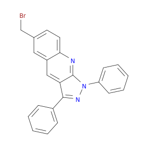 1H-Pyrazolo[3,4-b]quinoline, 6-(bromomethyl)-1,3-diphenyl-