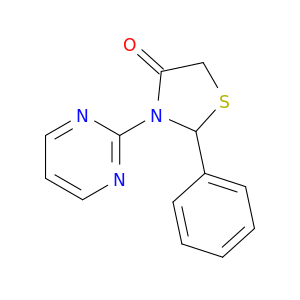4-Thiazolidinone, 2-phenyl-3-(2-pyrimidinyl)-