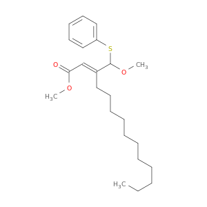 2-Tetradecenoic acid, 3-[methoxy(phenylthio)methyl]-, methyl ester, (Z)-